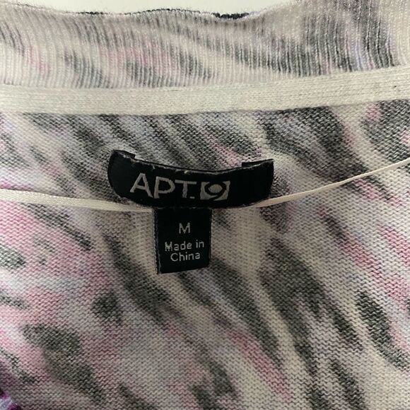 Apt 9 SZ M abstract purple sweater - Picture 3 of 3
